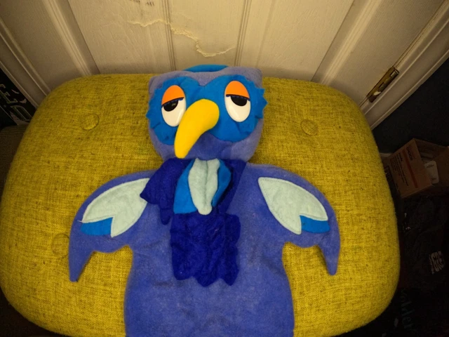 Vintage 1988 Mr. Rogers X Owl Hand Puppet 10" Plush