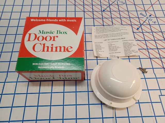 Vintage NOS Coehler Coptex Musical Box Door Chime "Jesus Loves Me" Working