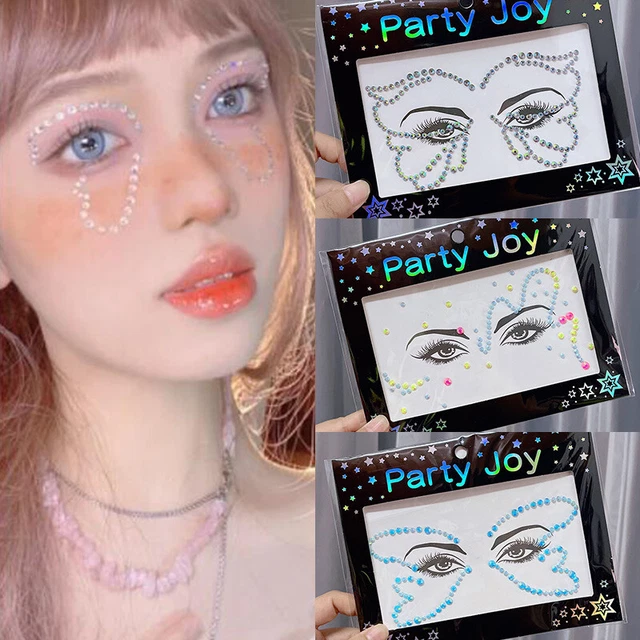Face jewels sticker Make Up Adhesive Temporary Tattoo Body Art Gems Rhinestone