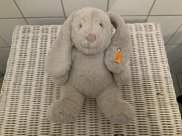  STEIFF HASE HOPPLE Kuscheltier Rabbit / Stofftier / Sammy / Hellgrau 