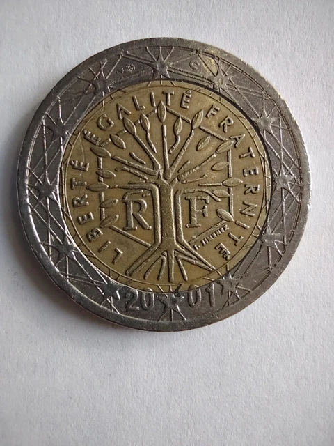 moneta da 2 euro francese 2001