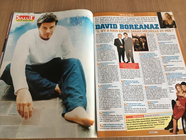 DAVID BOREANAZ ANGEL coupure de presse 2000 2 pages Article magazine
