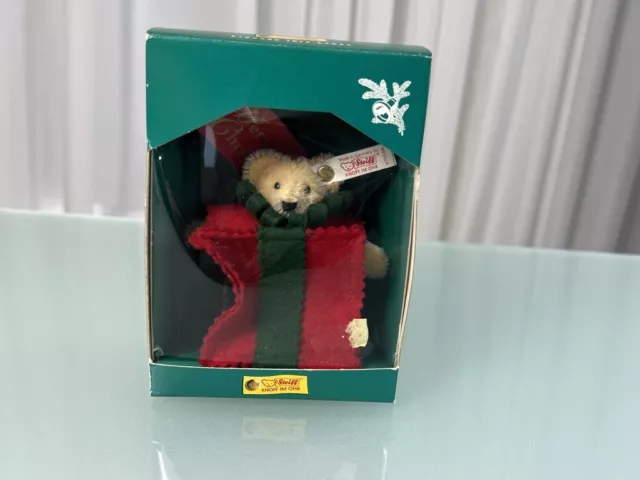 Steiff Tier Teddy Bär 670558 Weihnachtsbaum Ornament 10 cm. Top Zustand