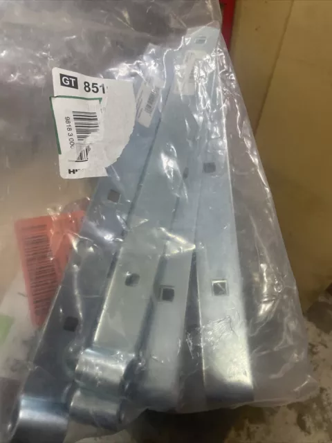5Pk  Hardware Essentials Steel Zinc Plated 12" Long Farm Gate Hinge Strap 851921
