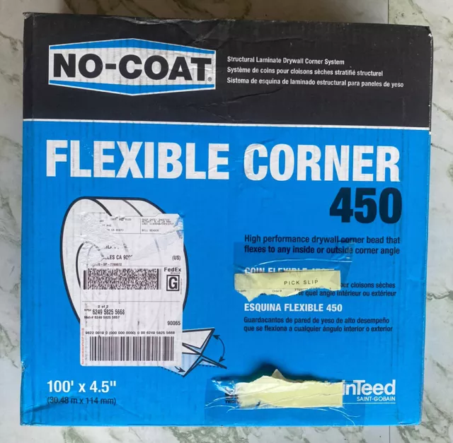 No-Coat Ultraflex 450 Drywall Corner Trim 100 ft. Roll *NEW*