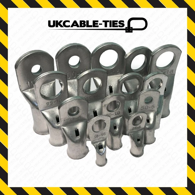 COPPER TUBE TERMINALS All Sizes Terminal Battery Welding Cable Lug Ring