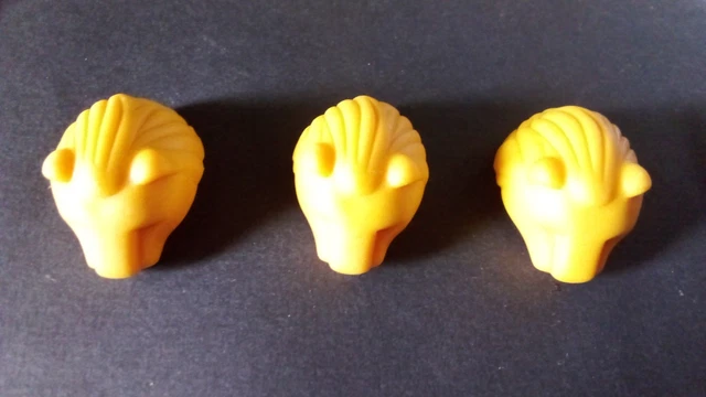 Lot De 3 Casques Romains Playmobil Avec Fentes - Accessoires Officiers - Neufs