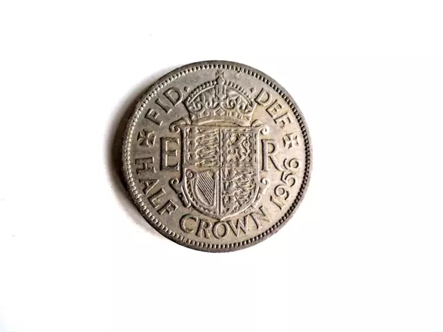 1956 Half Crown Coin Queen Elizabeth II British