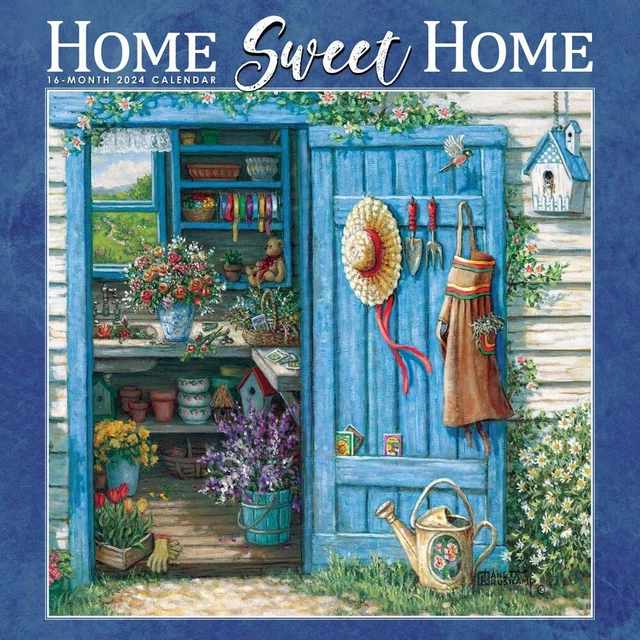 HOME SWEET HOME 2024 12x24" Monthly Square Wall Calendar 16.99
