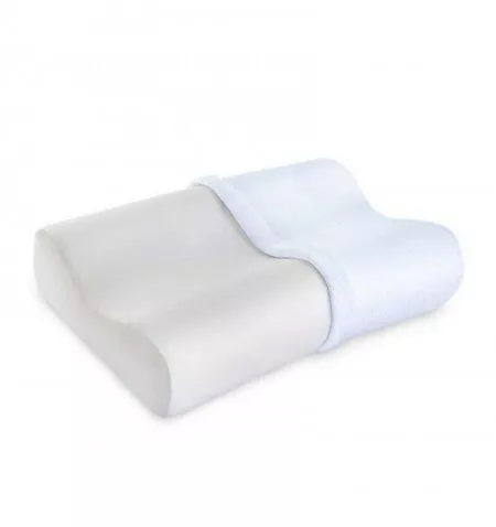 Almohada viscoelástica cervical memory foam contorno ergonómico 50x30x10cm