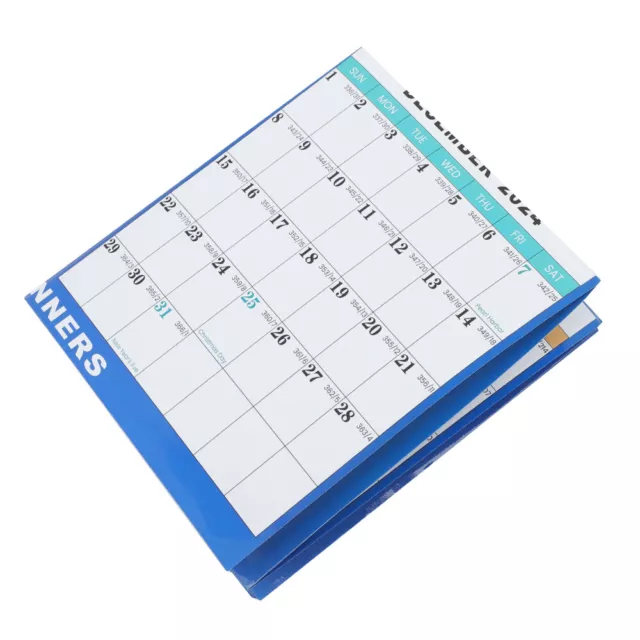 1 Set of Wall Calendar English Calendar Monthly Calendar Erasable Wall Hanging