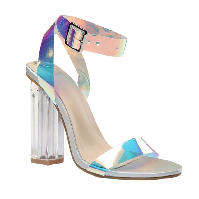 1 paio di sandali colorati tacco alto donna sandali moda scarpe estive calzature