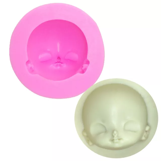 1PC Baby Face Silicone Mold Polymer Clay Craft Mould Resin Art DIY Baking Tool