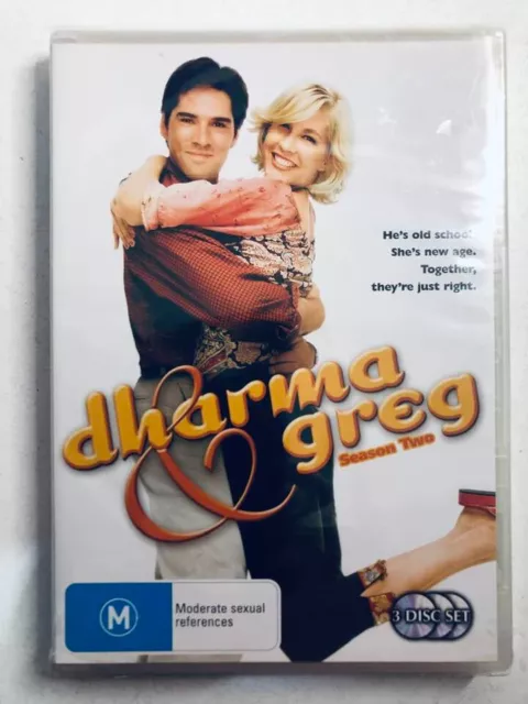 Dharma And Greg Season 2 - DVD - Region 4 -  Brand New Sealed +Free Postage !!,