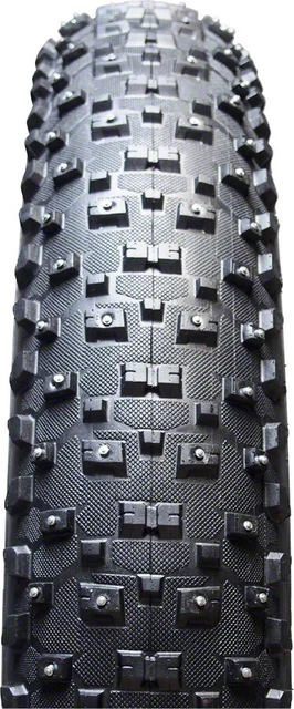 Vee Tire Co. Snowshoe XL Tire - 26 x 4.8 Clincher Folding BLK 120tpi Studded Sil