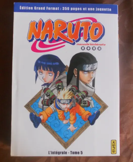 NARUTO L'intégrale tome 5 manga grand format avec jaquette collector VF