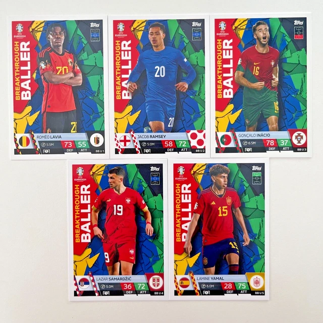 TOPPS MATCH ATTAX UEFA EURO 2024 Alle 11 Ultimate XI Karten Set Full