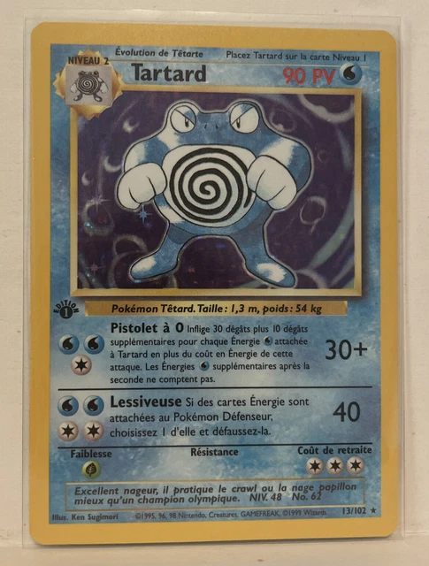Poliwrath (Tartard) 13/102 1st Edition French Holo Pokemon Card WOTC VINTAGE