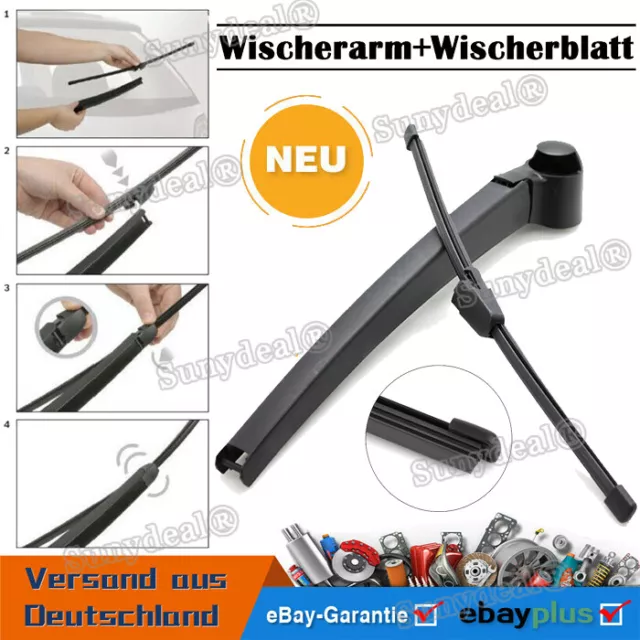 Heckwischerarm Wischerarm + Hinten Scheibenwischer Für Vw Polo 9N Iv 01-09