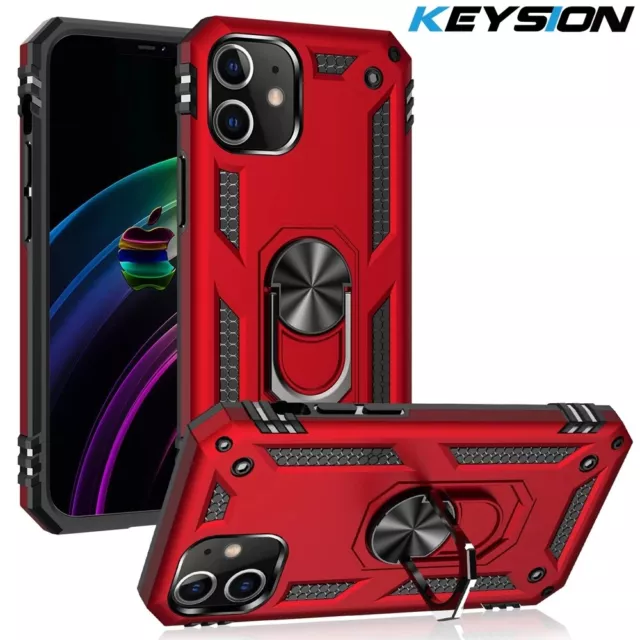 COQUE pour iPhone 12,13,11 Pro Max, XS, XR, 8,7,SE Antichoc Hybride + support