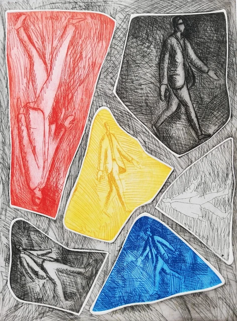 ROBERTO BARNI: Incisione Acquaforte/tinta 76x56, Firmata, Numerata. STUPENDA!!!