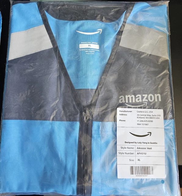 Amazon NEW Vest XL Extra Large XL DSP Flex Delivery Driver Safety Seal Brand New