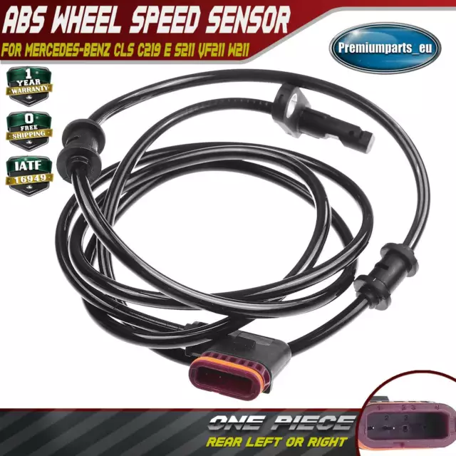 ABS Wheel Speed Sensor Rear for Mercedes-Benz CLS C219 E-Class S211 VF211 W211
