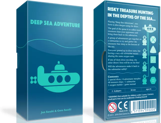 Deep Sea Adventure Game Familienspiel Partyspiel Legespiel Brettspiel English