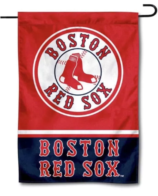 MLB Boston Red Sox Garden Flag Double Sided Red Sox Premium Yard Flag.