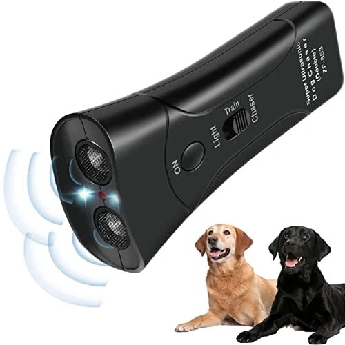 Anti Barking Device, Ultrasonic Dog Bark Deterrent with LED Lights, Dual Sens...