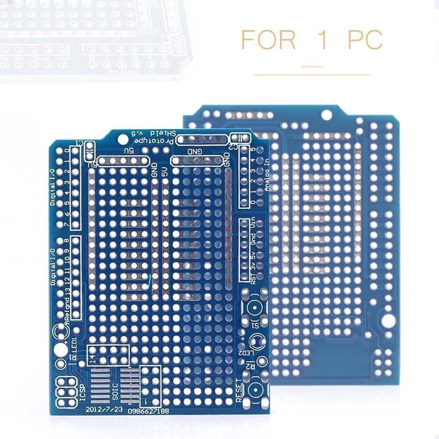 DIY Prototype PCB Fit   UNO R3 Shield Board FR-4 Fiber 2mm+2.54mm Pitch