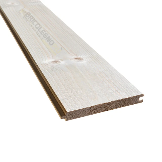 Perline In Legno Di Abete 200x15x2 Cm - Doghe Per Rivestimenti Pareti E Soffitti, Fai Da Te, Larghezza Utile 13,5 Cm