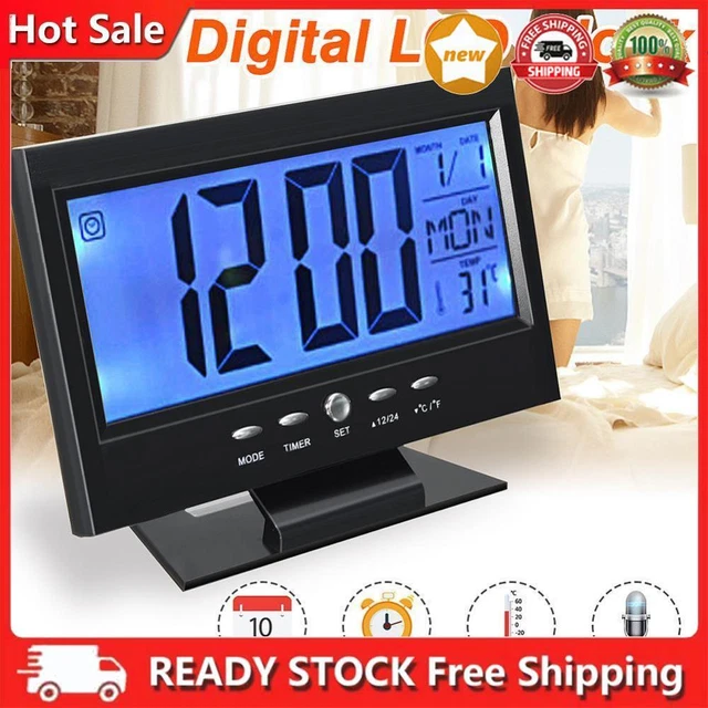 Electronic LCD Temperature Humidity Watch Thermometer Hygrometer (Black)