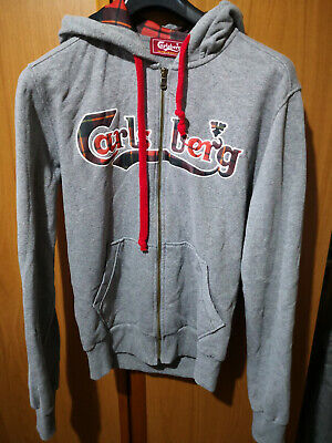 slim fit tg M Carlsberg felpa Carlsberg uomo grigia 