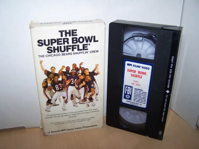 The Super Bowl Shuffle on VHS TAPE WITH SLEEVE  1985 Chicago Bears