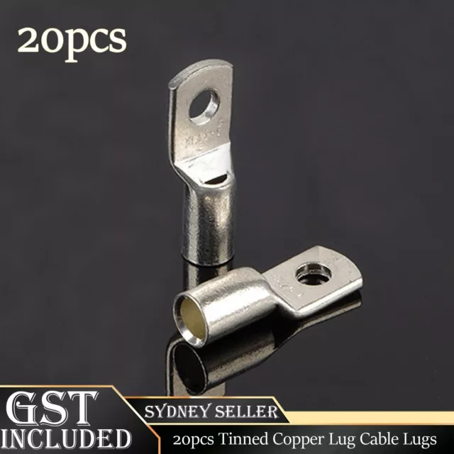 20pcs SC16-6 Copper Cable Lugs Wire Lug Battery Terminal Crimper Connector Kits