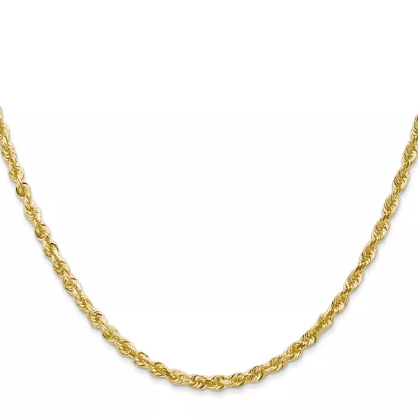 14K YELLOW GOLD 16 inch 3mm Quadruple Rope Chain Necklace $1,232.00 ...