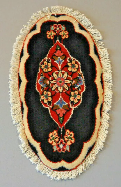 Handgeknüpfter Saroug-Teppich aus Persien (Dunkelblau)