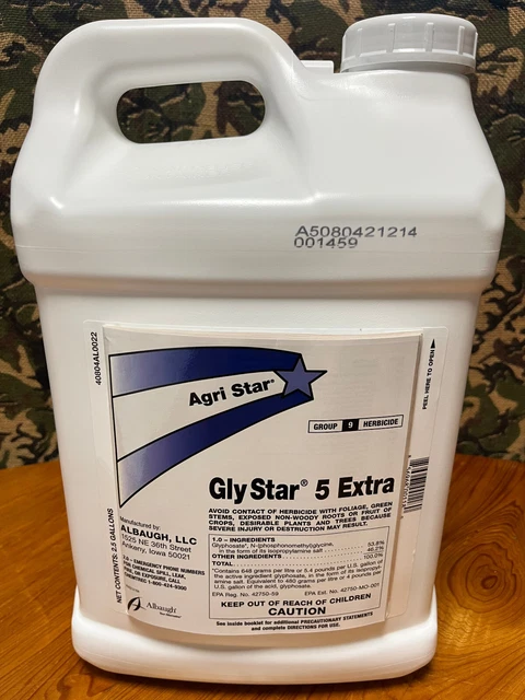 Gly Star 5 Extra - Glyphosate 53.8%  Compare to Roundup Custom, (2.5 Gallons)