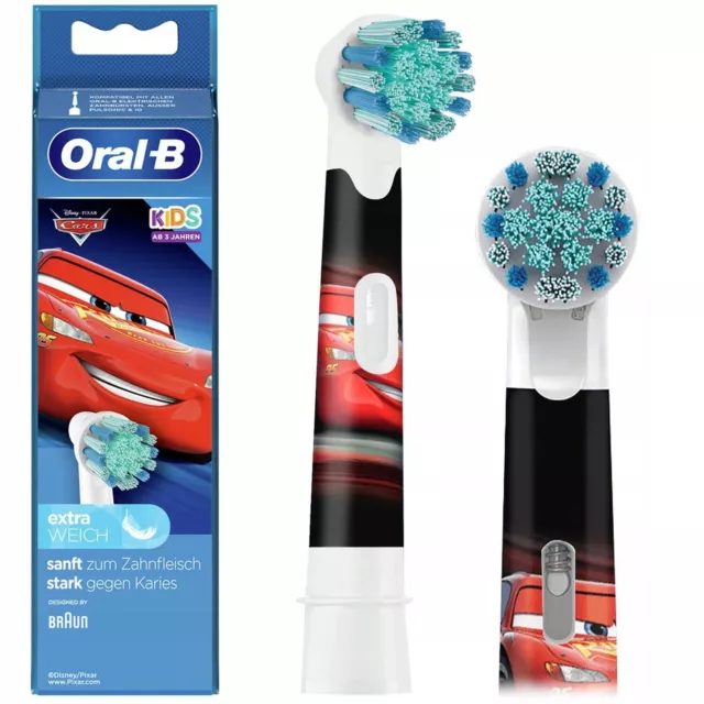 ORAL-B KIDS CARS pour les enfants à partir de 3 ans, 1 pièce de têtes de...