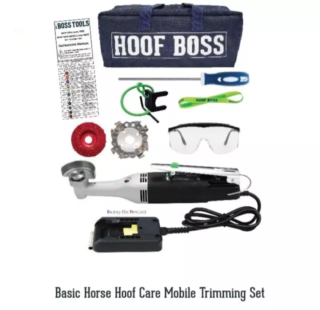 Hoof Boss, Cordless 20v, Hoof Trimming Set