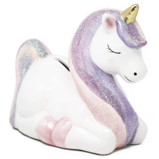 Ceramic Unicorn Piggy Bank Gifts for Girls