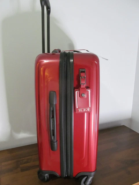 TUMI Alpha Candy Apple Red International Carry On Packing Case, TSA Locking, NWT 3