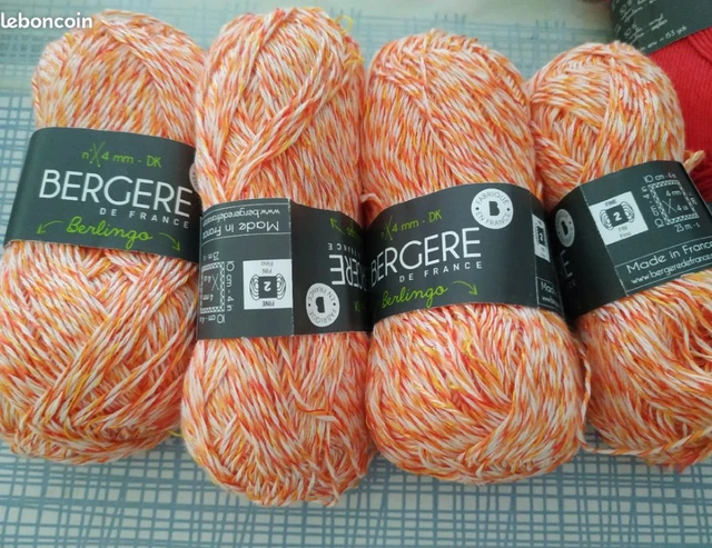 Lot De 6 Pelotes De Laine Bergère De France Marbrée - Acrylique Multicolore - Aiguille 3,5