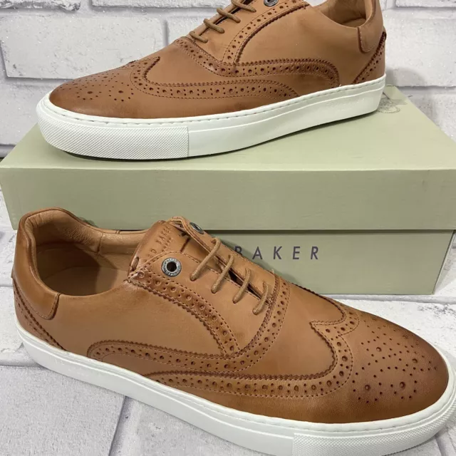 Ted baker thawne deals burnished leather trainers