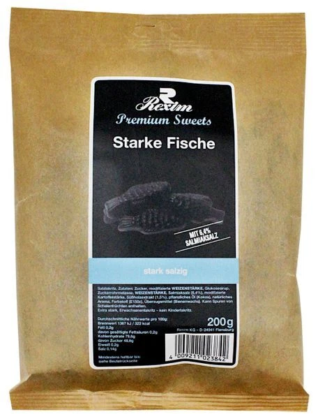 Liquirizia salmiaca pesce forte Rexim extra forte 200 g