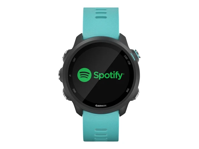 Garmin Forerunner 245 Music Smart watch with band silicone aqua 010-02120-32