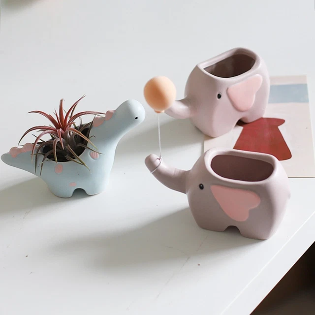 Décor à la maison Pot de Plante Pots en céramique pour fleurs Forme de fleur