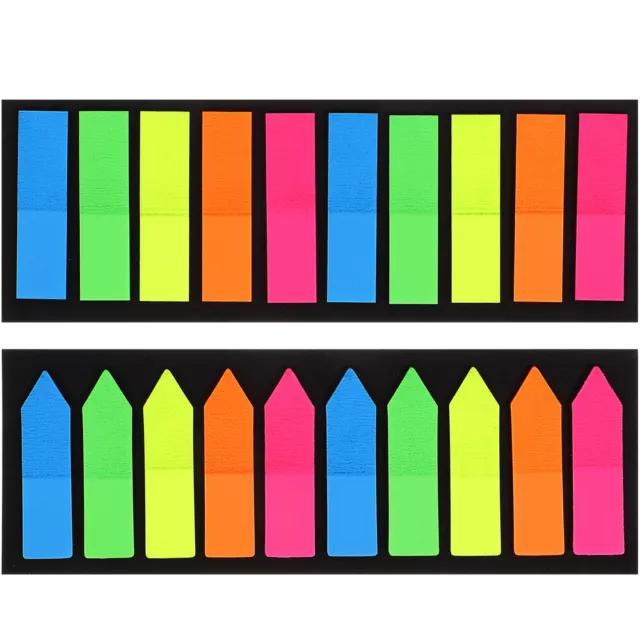 2 Sets Annotating Tabs Book for Books Stickers Colorful File Folders Bookmark
