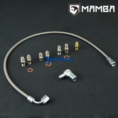 Turbo Oil Feed Line / 4G63T DSM 1G 2G EVO 1~3 VR4 w/ TD05H TD06 14B 16G 18G 20G